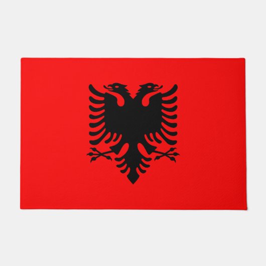 Paillasson Drapeau de l'Albanie (Devant)