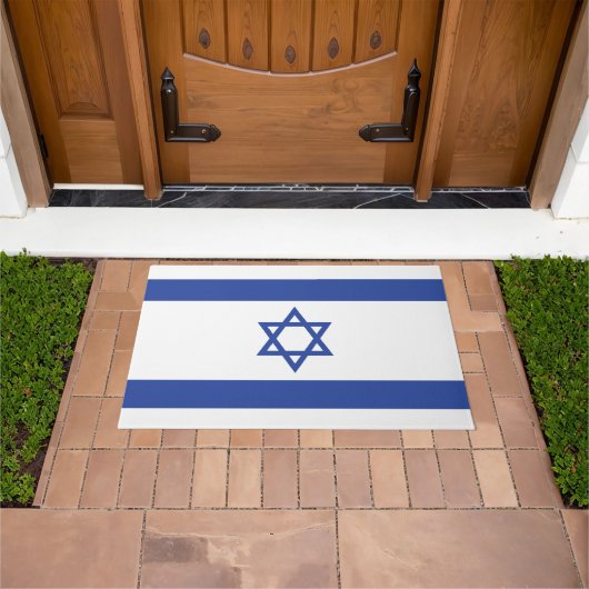 Paillasson Drapeau de l'État d'Israël Étoile de David Judaïsm (De plein air)