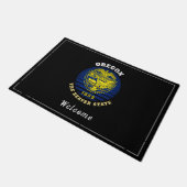 PAILLASSON DRAPEAU DE L'ÉTAT DU BEAVER D'OREGON (Incliné)