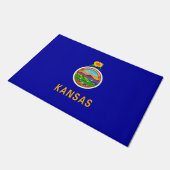Paillasson Drapeau de l'État du Kansas (Incliné)