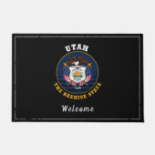 PAILLASSON DRAPEAU DE L'ÉTAT D'UTAH BEEHIVE (Devant)