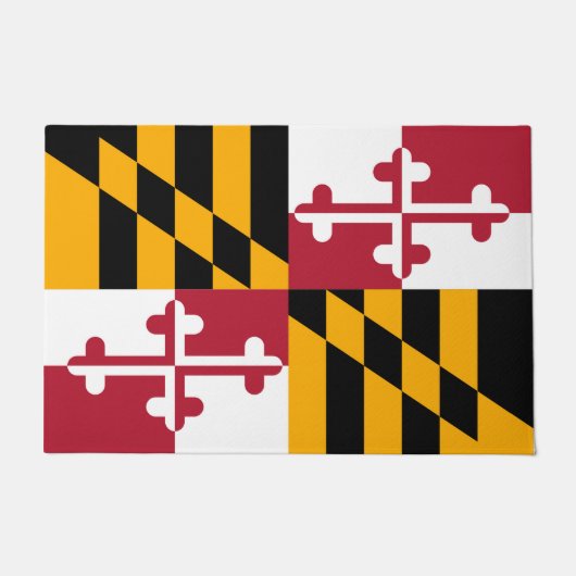 Paillasson Drapeau de l'État vibrant du Maryland (Devant)