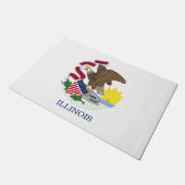 Paillasson Drapeau de l'Illinois (Incliné)