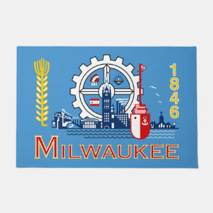 Paillasson Drapeau de Milwaukee (Wisconsin)