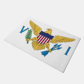 Paillasson Drapeau des îles Vierges américaines (Incliné)