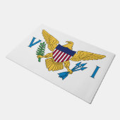 Paillasson Drapeau des îles Vierges américaines (Incliné)