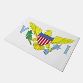 Paillasson Drapeau des îles Vierges américaines (Incliné)