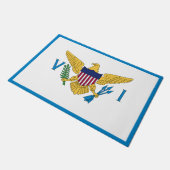 Paillasson Drapeau des îles Vierges américaines mat, patrioti (Incliné)