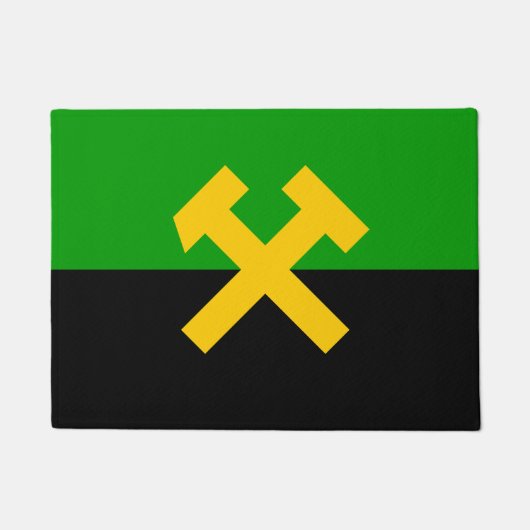 Paillasson Drapeau des mineurs et des travailleurs des mines (Devant)