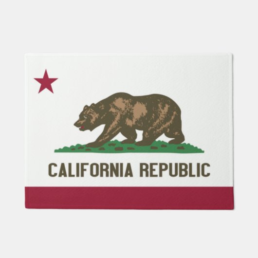 Paillasson Drapeau d'Etat de Californie Porte Matt (Devant)