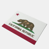 Paillasson Drapeau d'Etat de Californie Porte Matt (Incliné)
