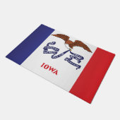 Paillasson Drapeau d'État de l'Iowa, États-Unis (Incliné)