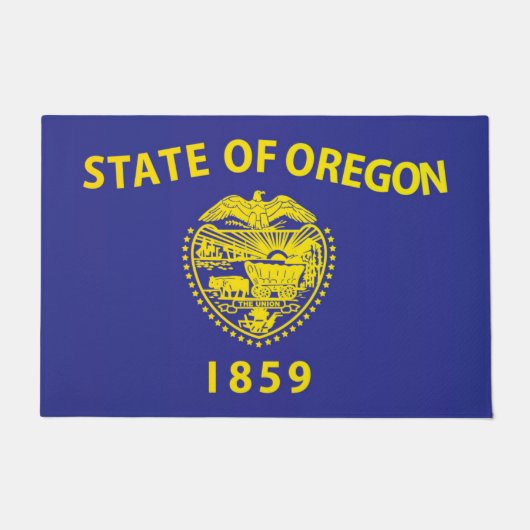 Paillasson Drapeau d'État de l'Oregon, États-Unis (Devant)