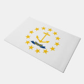 Paillasson Drapeau d'État de Rhode Island (Incliné)