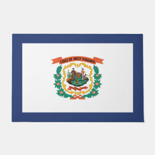 Paillasson Drapeau d'État de Virginie-Occidentale, États-Un