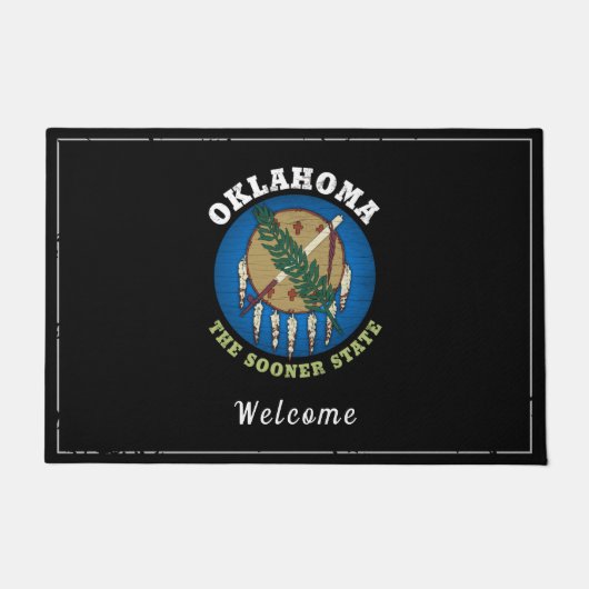 PAILLASSON DRAPEAU D'ÉTAT D'OKLAHOMA (Devant)