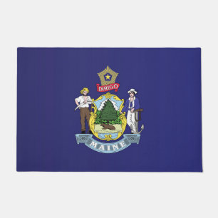 Paillasson Drapeau d'État du Maine, États-Unis