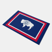 Paillasson Drapeau d'État du Wyoming (Incliné)