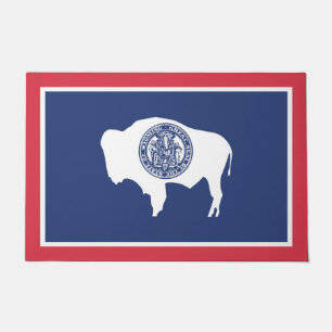 Paillasson Drapeau d'État du Wyoming, États-Unis