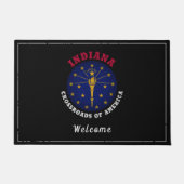 PAILLASSON DRAPEAU D'ÉTAT INDIANA CROSSROADS (Devant)