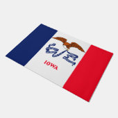 Paillasson Drapeau d'État Iowa (Incliné)