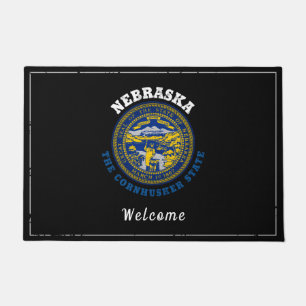 PAILLASSON DRAPEAU D'ÉTAT NEBRASKA CORNHUSKER