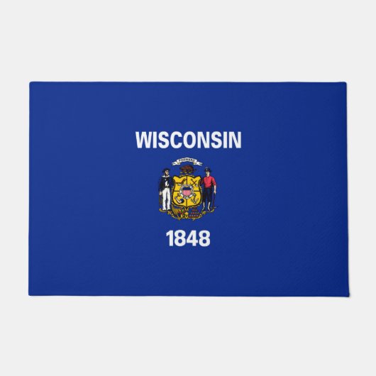 Paillasson Drapeau du Wisconsin (Devant)