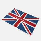 Paillasson Drapeau fait sur commande classique d'Union Jack (Incliné)