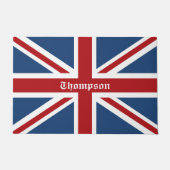 Paillasson Drapeau fait sur commande classique d'Union Jack (Devant)