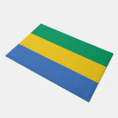 Paillasson Drapeau gabonais (Gabon) (Incliné)