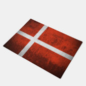 Paillasson Drapeau grunge du Danemark (Incliné)