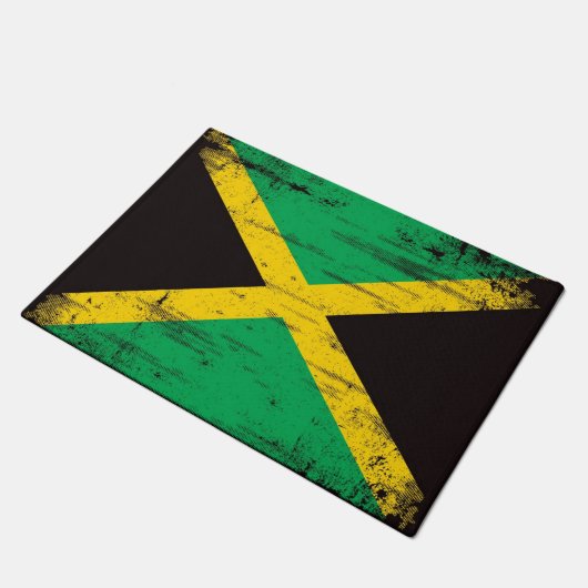 Paillasson Drapeau grunge jamaïcain (Incliné)