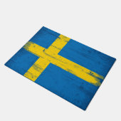 Paillasson Drapeau grunge suédois (Incliné)