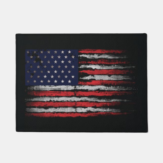 Paillasson Drapeau Grunge U.S.A (Devant)