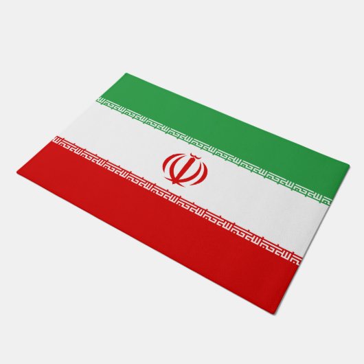 Paillasson Drapeau iranien (Iran) (Persan) (Incliné)