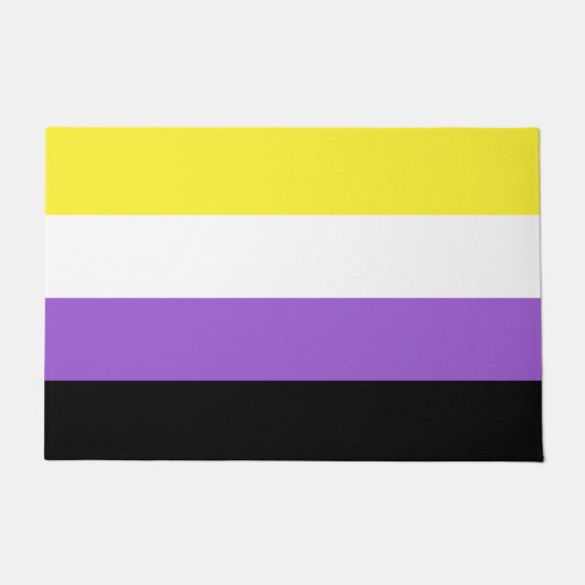 Paillasson Drapeau non binaire (Devant)