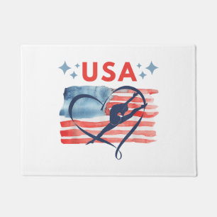 Paillasson Drapeau patriotique américain Gymnastique Design p