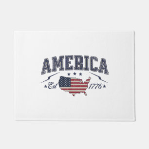 Paillasson Drapeau patriotique américain USA Est 1776 4 juill