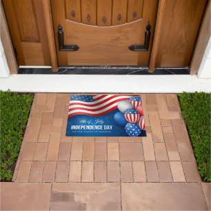 Paillasson Drapeau Patriotique Juillet 4e mat