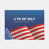 Paillasson Drapeau Patriotique Juillet 4e mat (Devant)