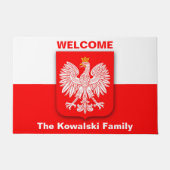 Paillasson Drapeau Pologne Patriotique Polska Voyage Aigle Wi (Devant)