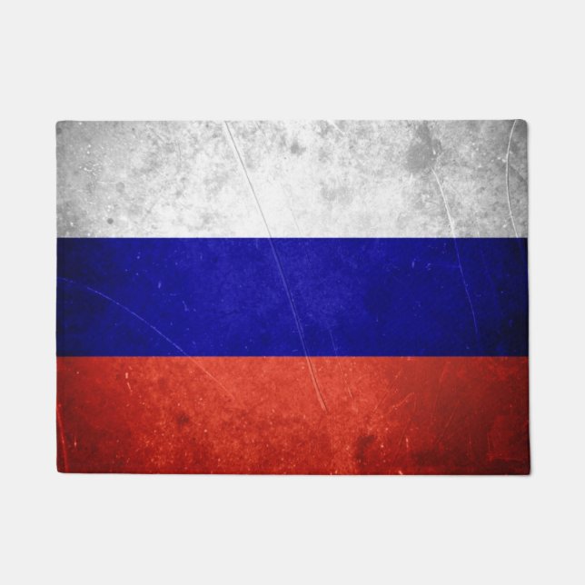Paillasson Drapeau russe grunge (Devant)
