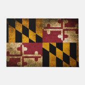 Paillasson Drapeau rustique vintage du Maryland (Devant)