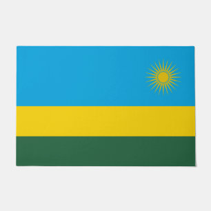 Paillasson Drapeau rwandais (Rwanda) (Pays africain)