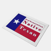 Paillasson Drapeau texan natif de 3e génération (Incliné)