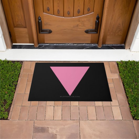 Paillasson Drapeau triangle rose de SlipperyJoe drapeau rose (De plein air)