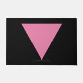 Paillasson Drapeau triangle rose de SlipperyJoe drapeau rose (Devant)