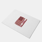 Paillasson Drapeau vertical vintage papa pompier (Incliné)