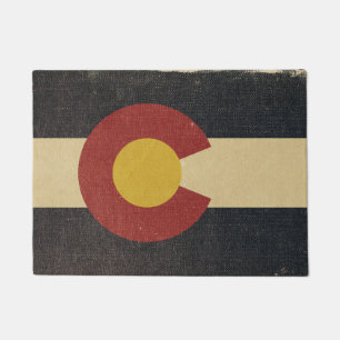 Paillasson Drapeau vintage d'état du Colorado
