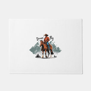 Paillasson Dream Big- Cowboy équitation cheval